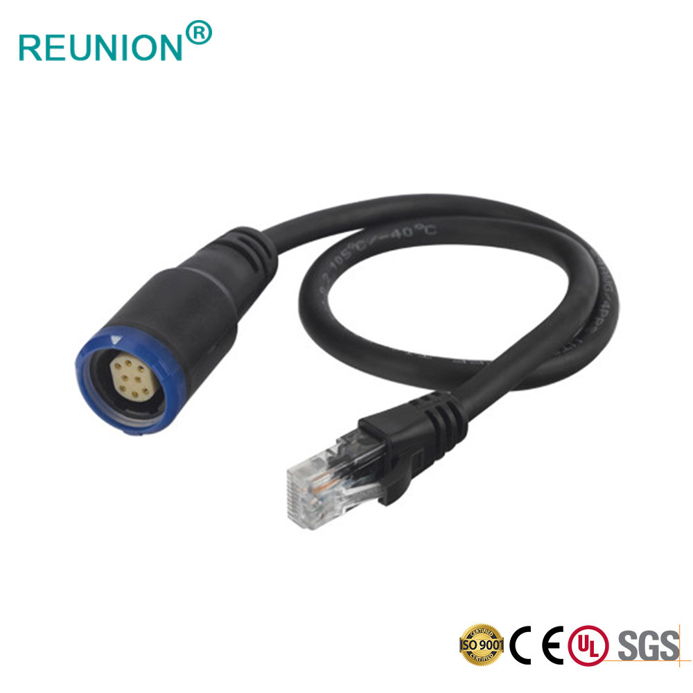 REUNION P系列防水插座注塑成型焊接电缆线组件