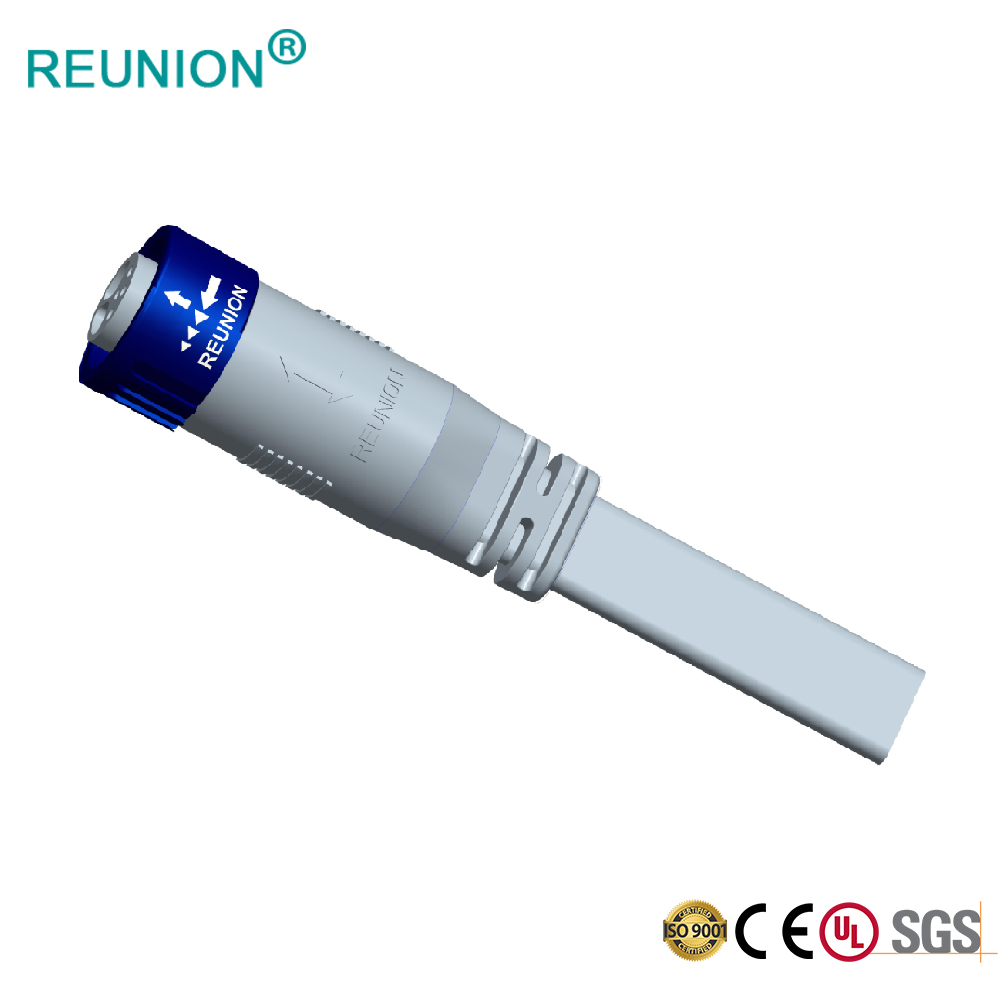 REUNION 1X系列旋卡防水连接器面板式/PCB式插座