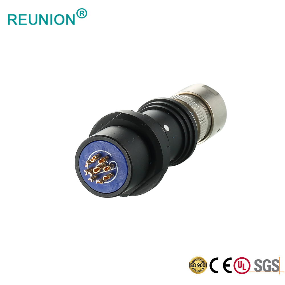 REUNION F系列 半圆定位推拉自锁医疗同轴连接器1+3多芯类型